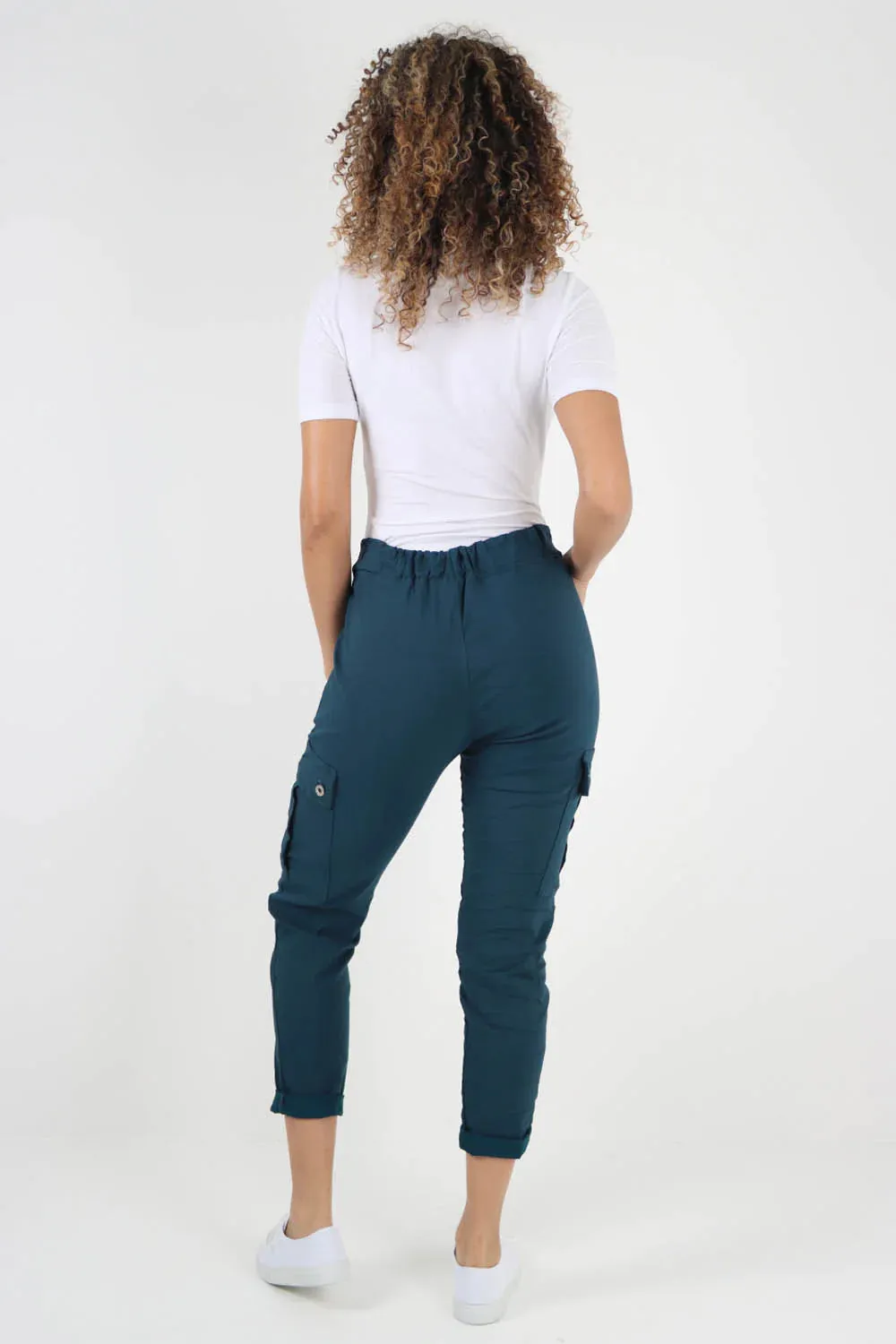 Italian Drawstring Waistband Magic Cargo Trouser