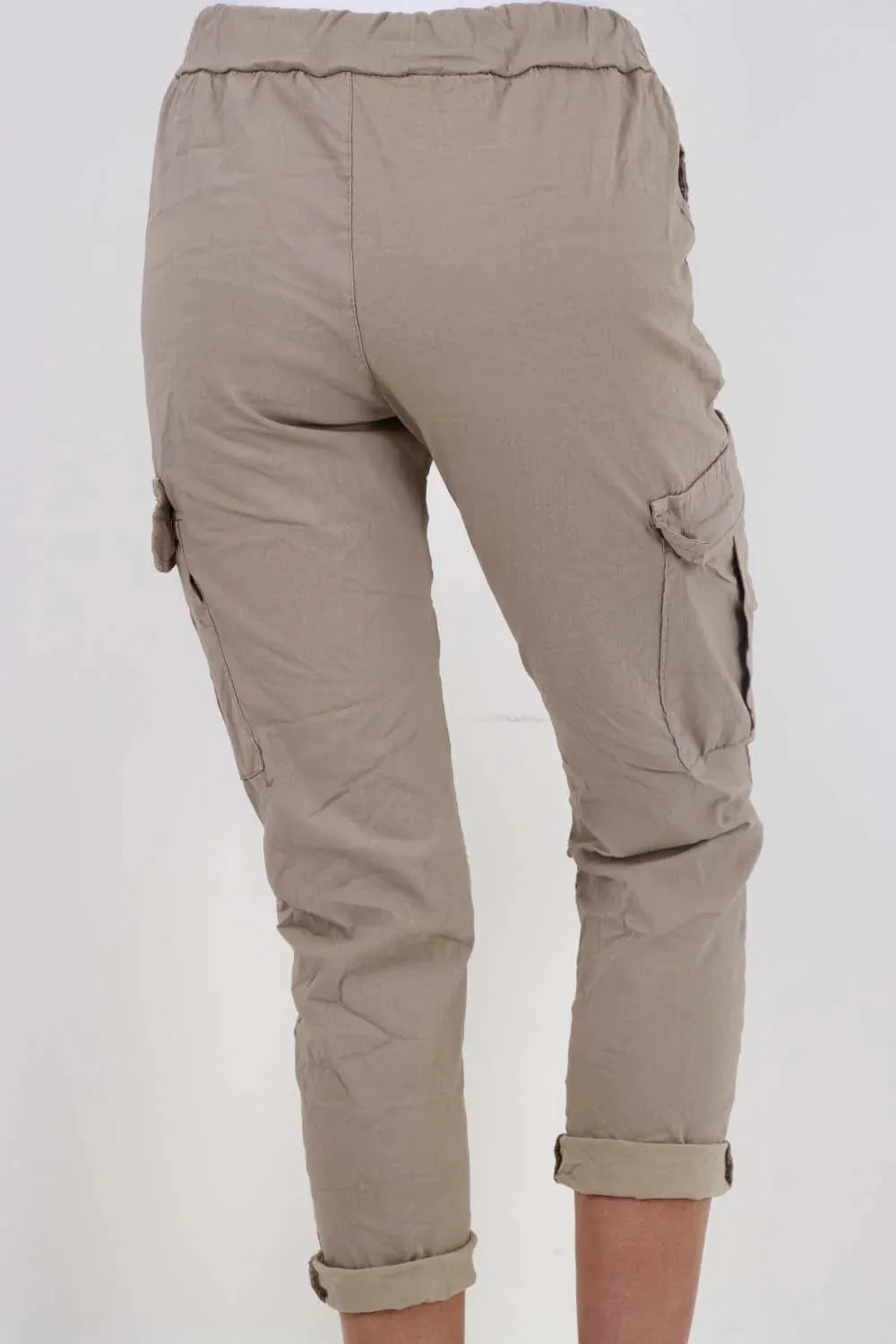 Italian Drawstring Waistband Magic Cargo Trouser