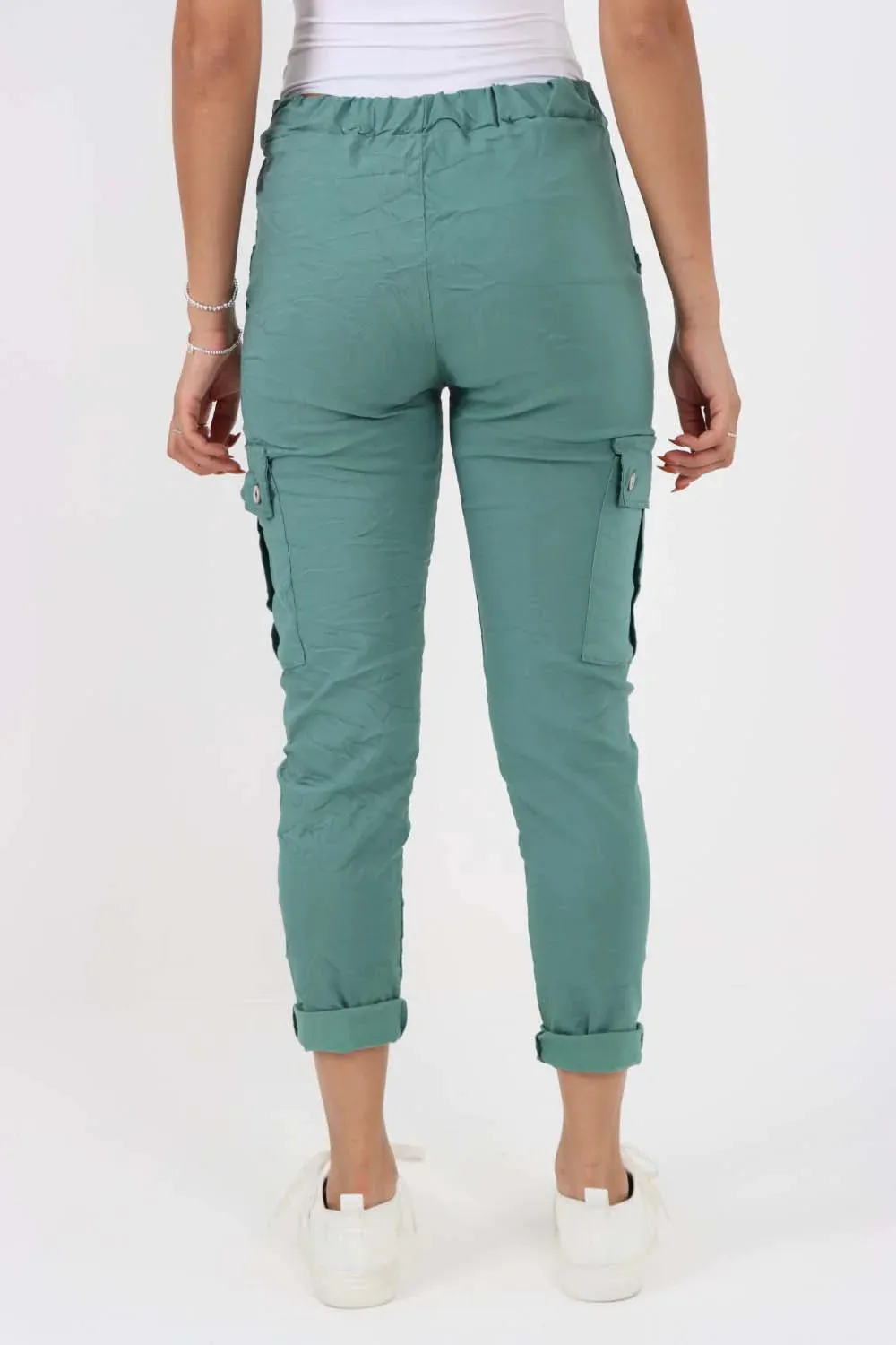 Italian Drawstring Waistband Magic Cargo Trouser