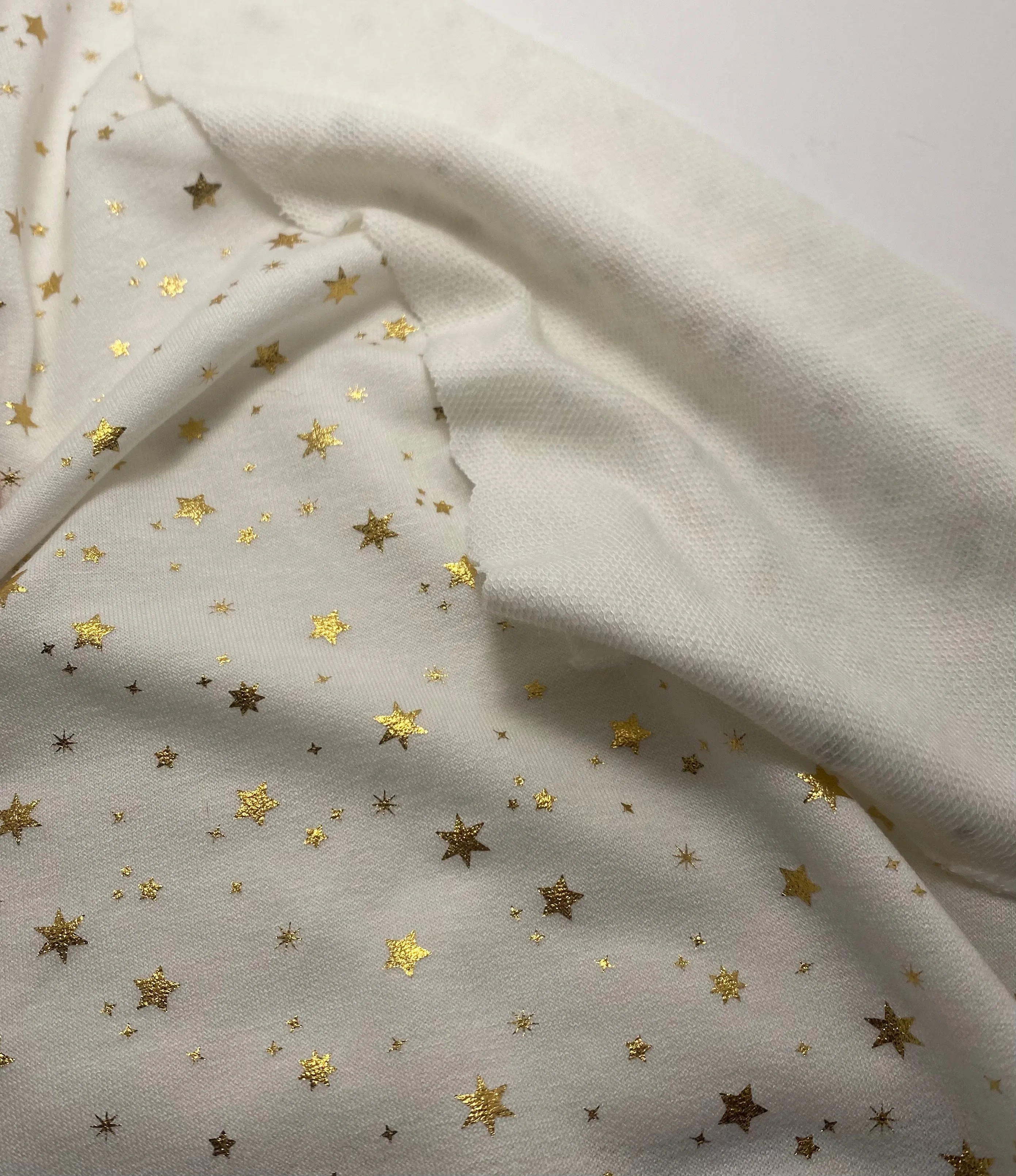 Ivory Golden Star French Terry
