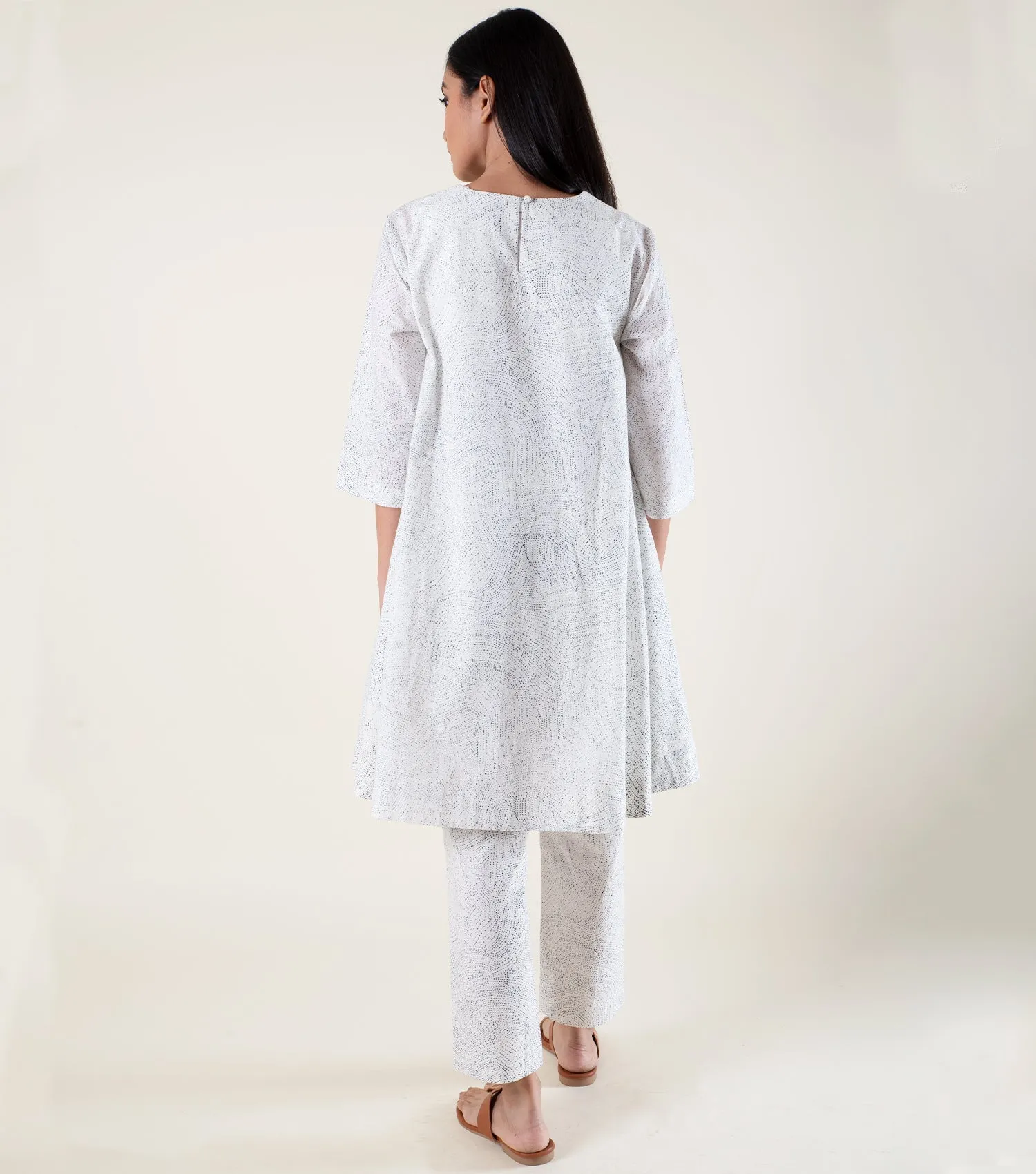 Ivory Printed Cotton Co-ord Set