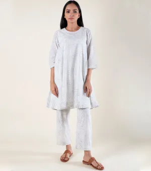 Ivory Printed Cotton Co-ord Set