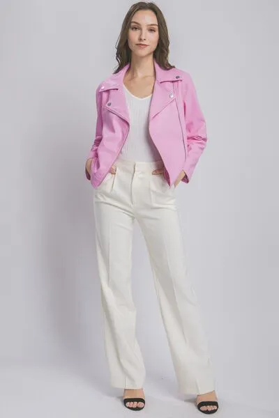 Jacinta Collared Neck Zip Up Jacket