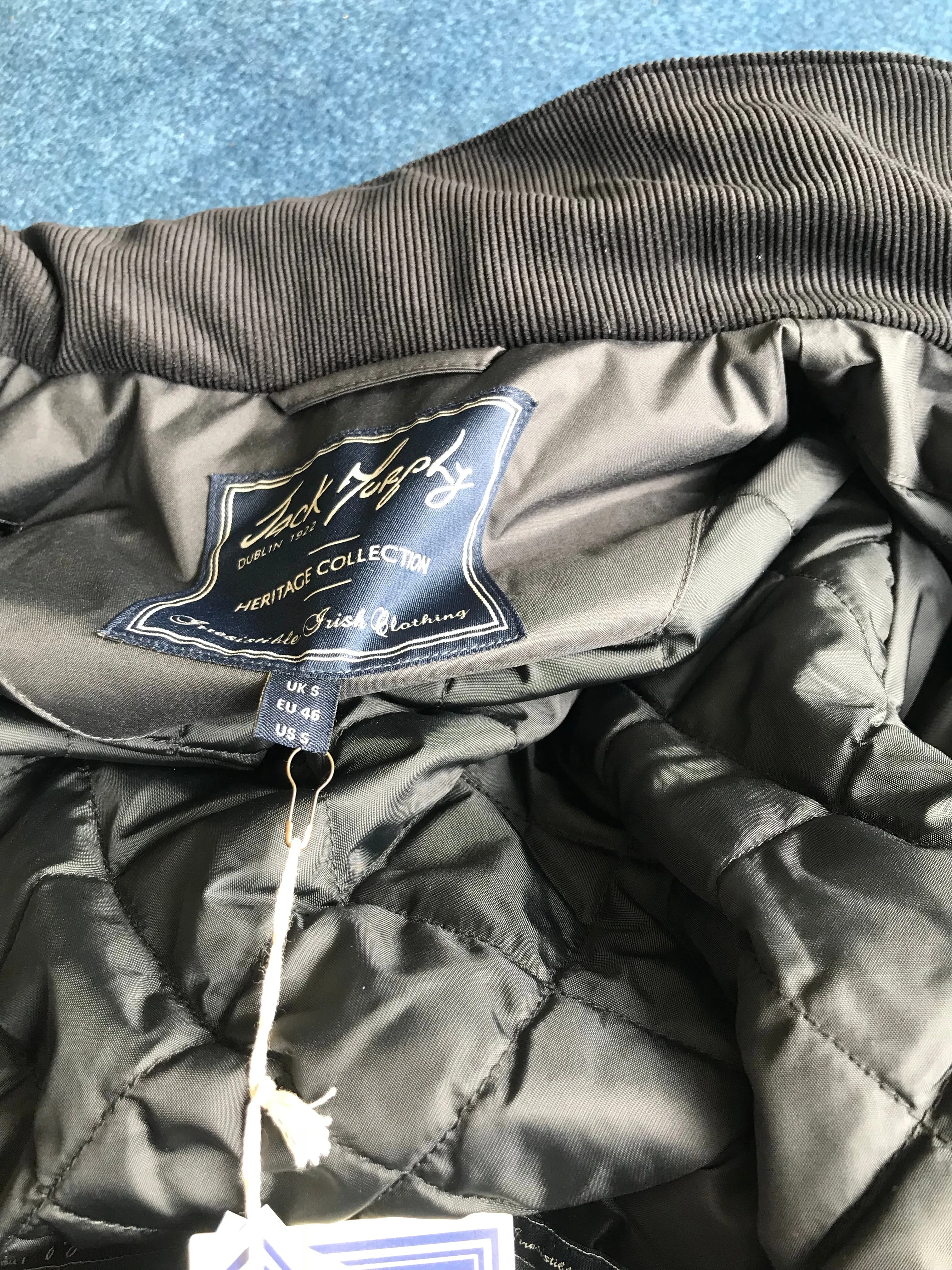 Jack Murphy black mid length waterproof coat size 12 FREE POSTAGE🟢