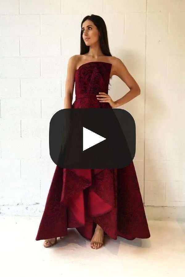 JADORE Scandal Gown J9076 (Wine Red) - RRP $605