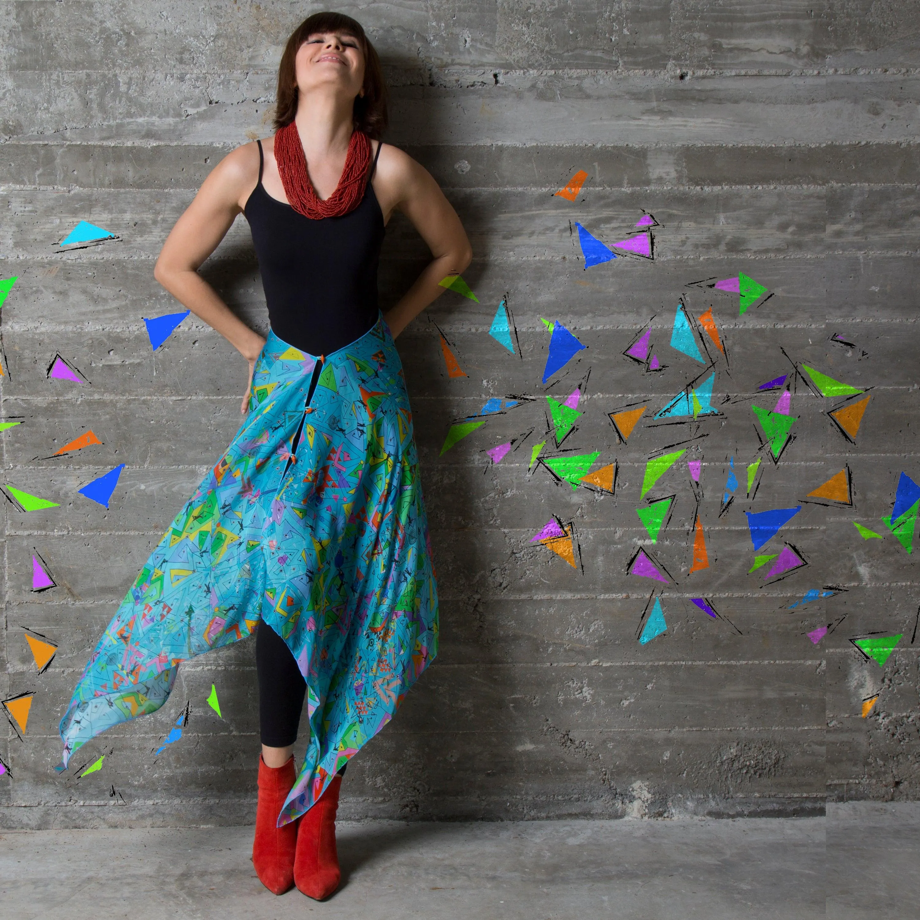 Jazz Silk Chiffon Scarf Wrap