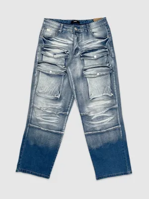 JDS-SF4690-Cargo 3D Pocket Pants