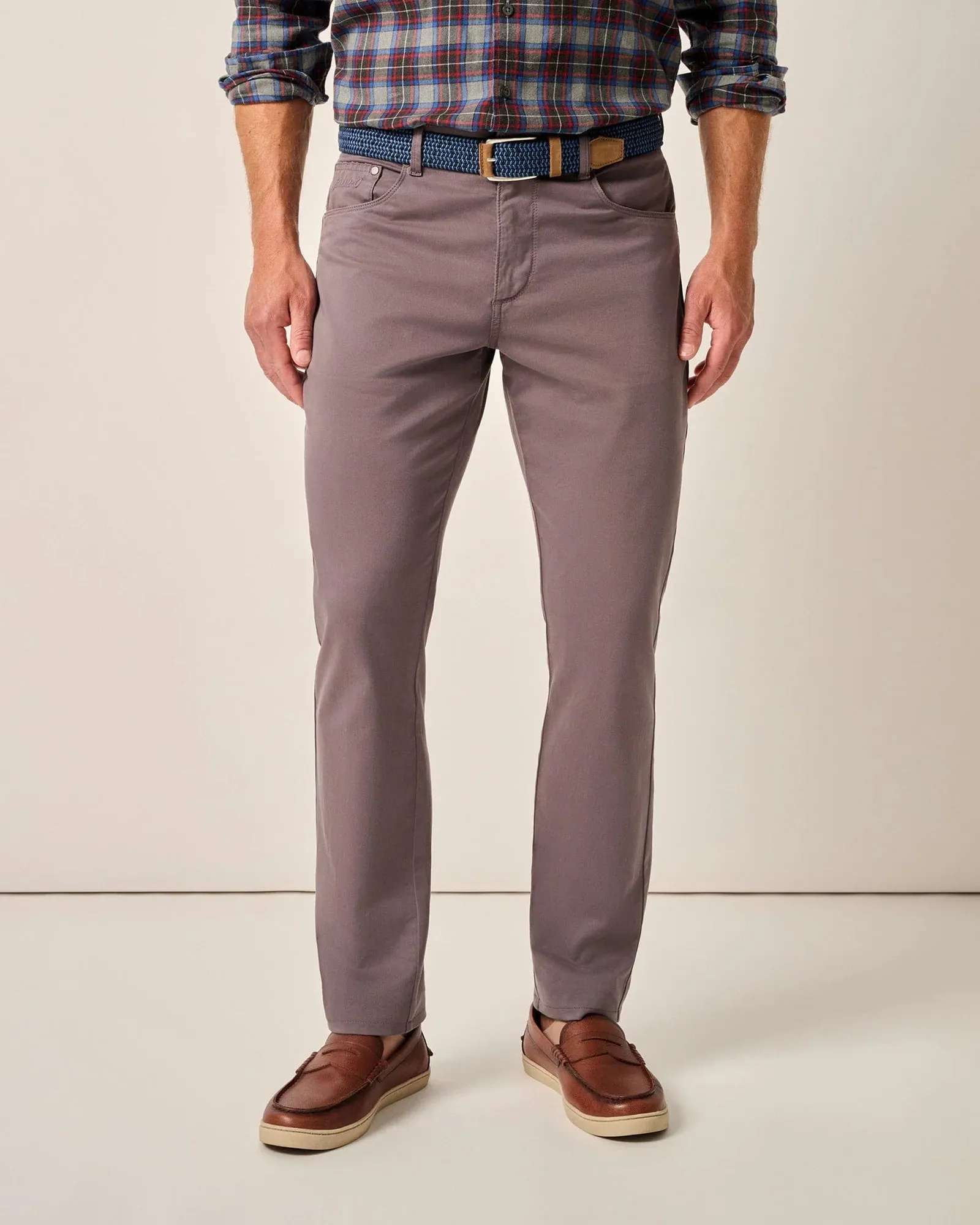 johnnie-O Caramel Sateen 5-Pocket 30" Pant , Style #JMPA100050