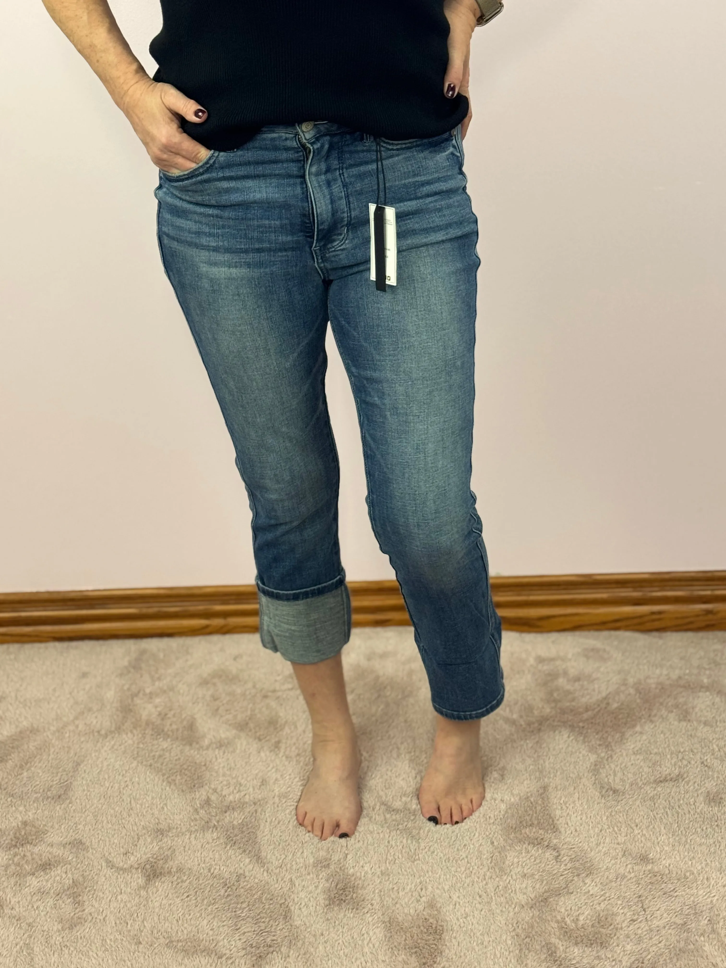 Judy Blue Tummy Control Cuffed/Uncuffed Jeans
