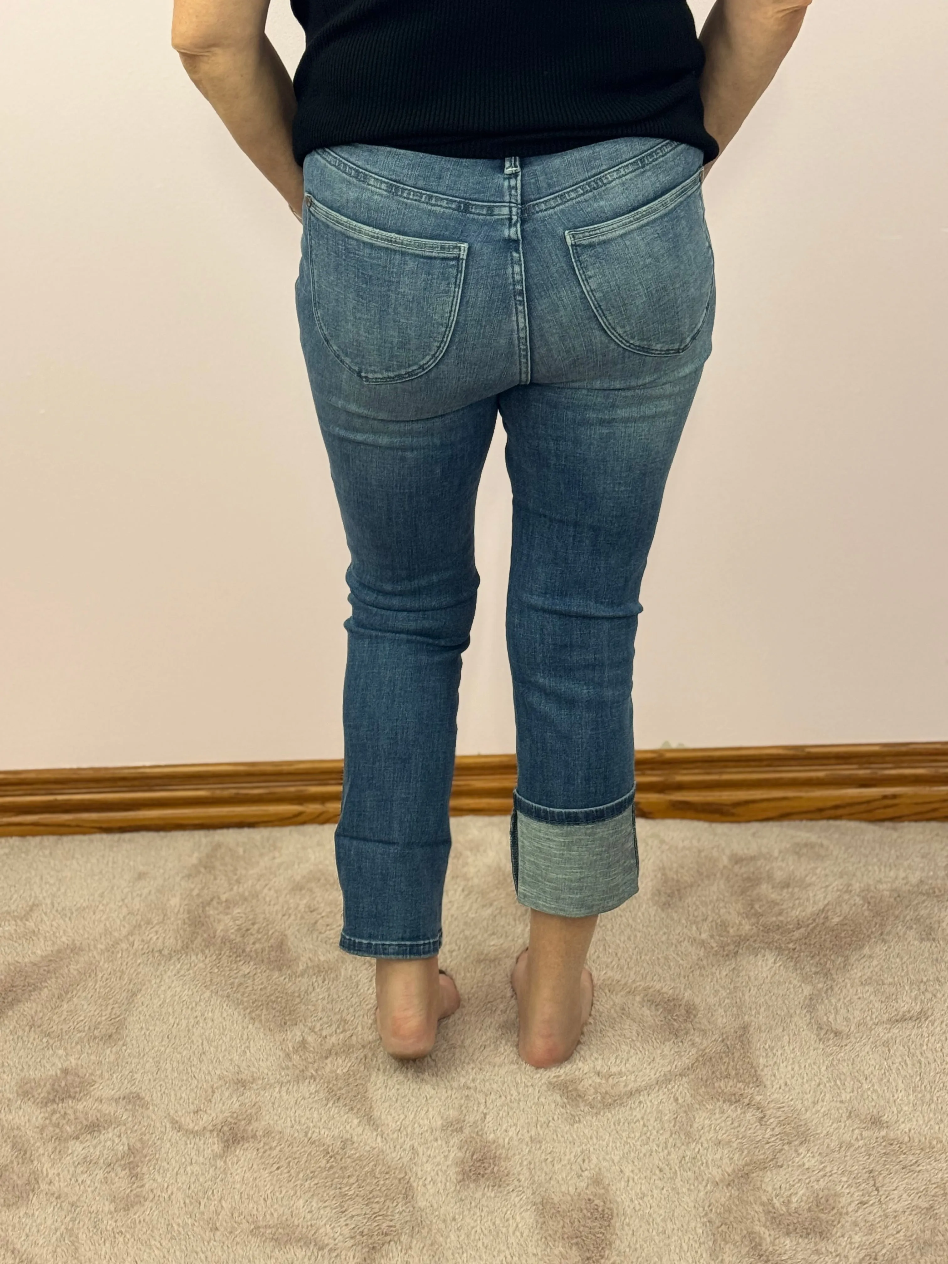 Judy Blue Tummy Control Cuffed/Uncuffed Jeans