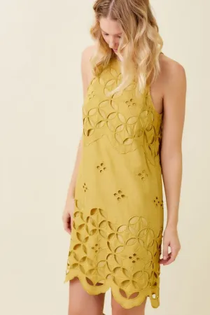 Kacey Lace Mustard Dress -Medium Only!