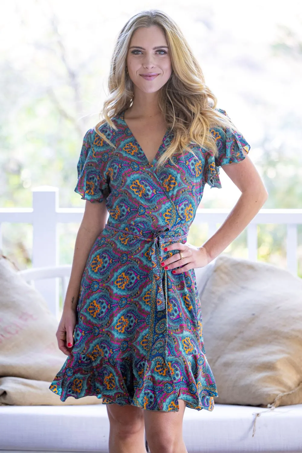 Kanani Midi Dress - Blue