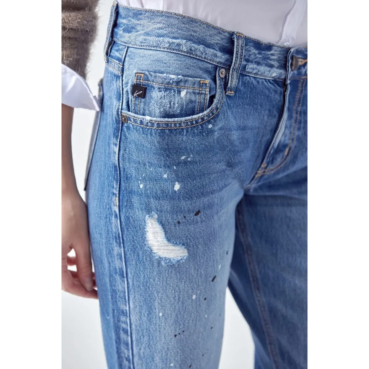 Kancan Midrise Boyfriend Capri