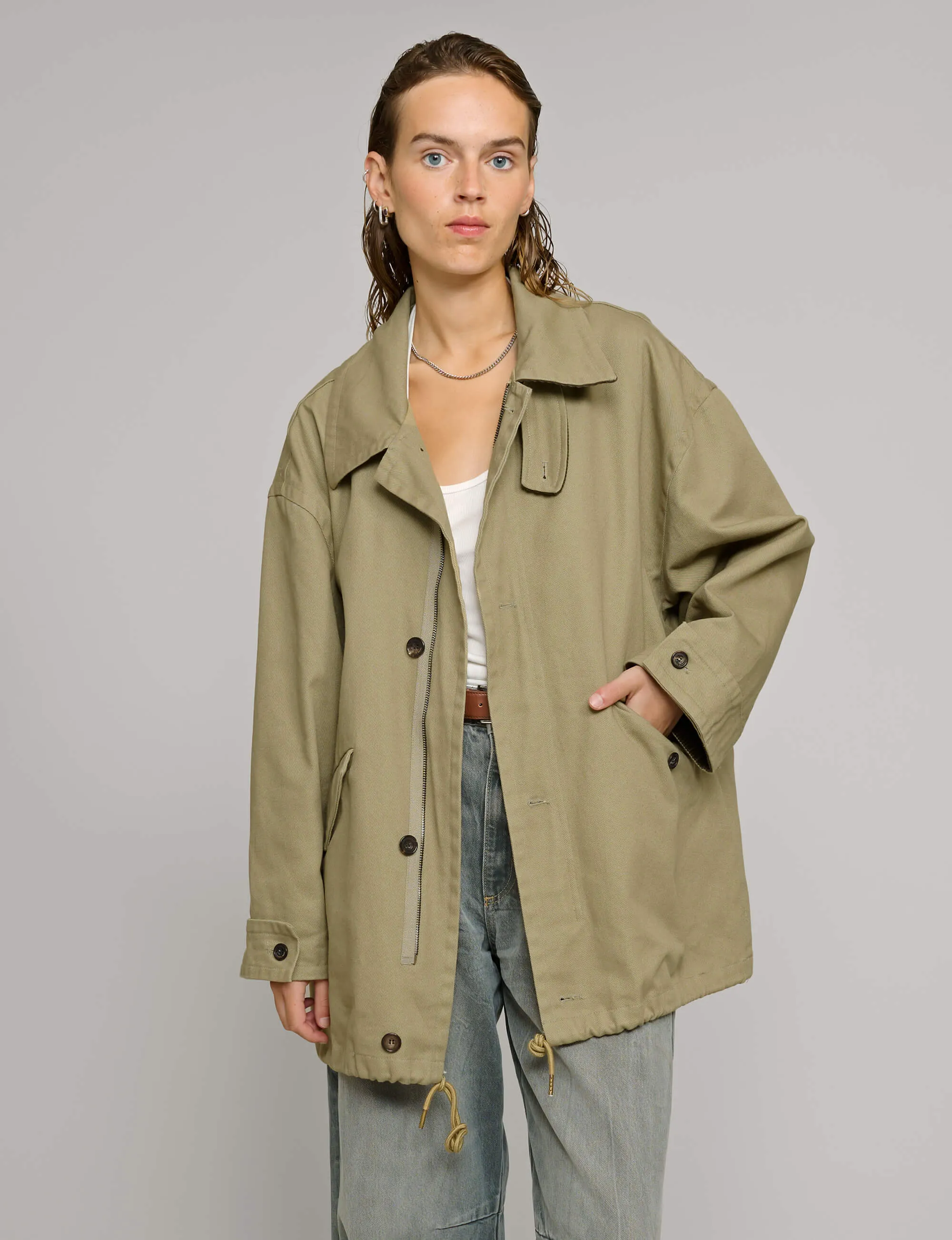 Khaki Corduroy Country Jacket-BESTSELLER