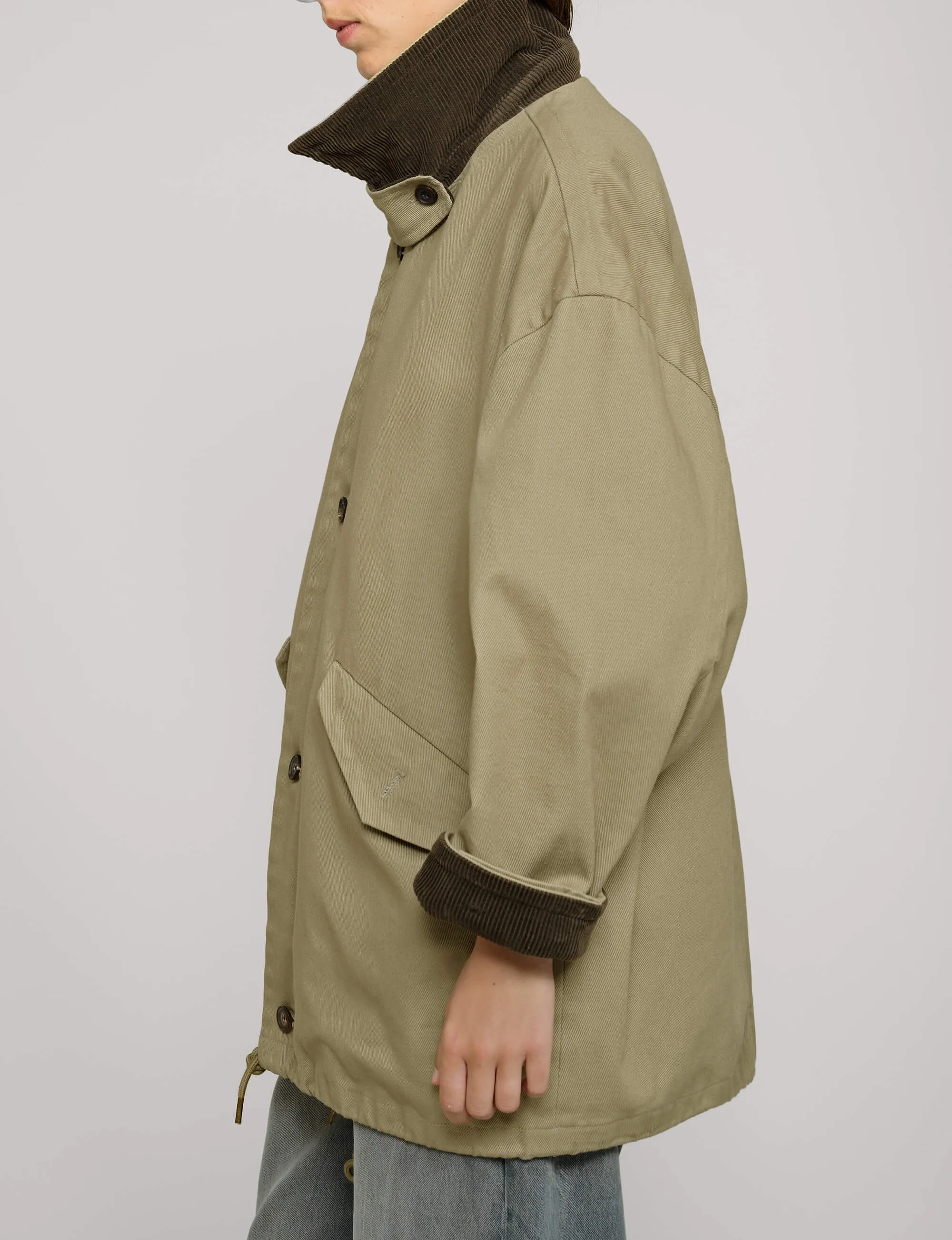 Khaki Corduroy Country Jacket-BESTSELLER