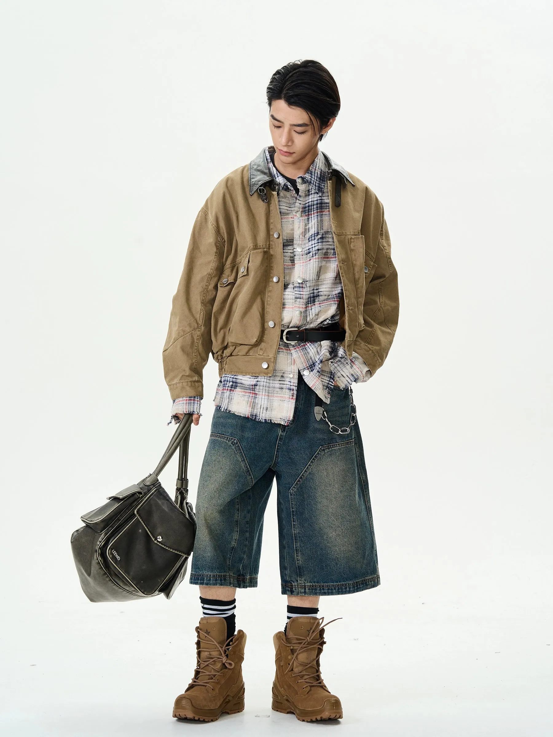 Khaki Zip-Up Jacket