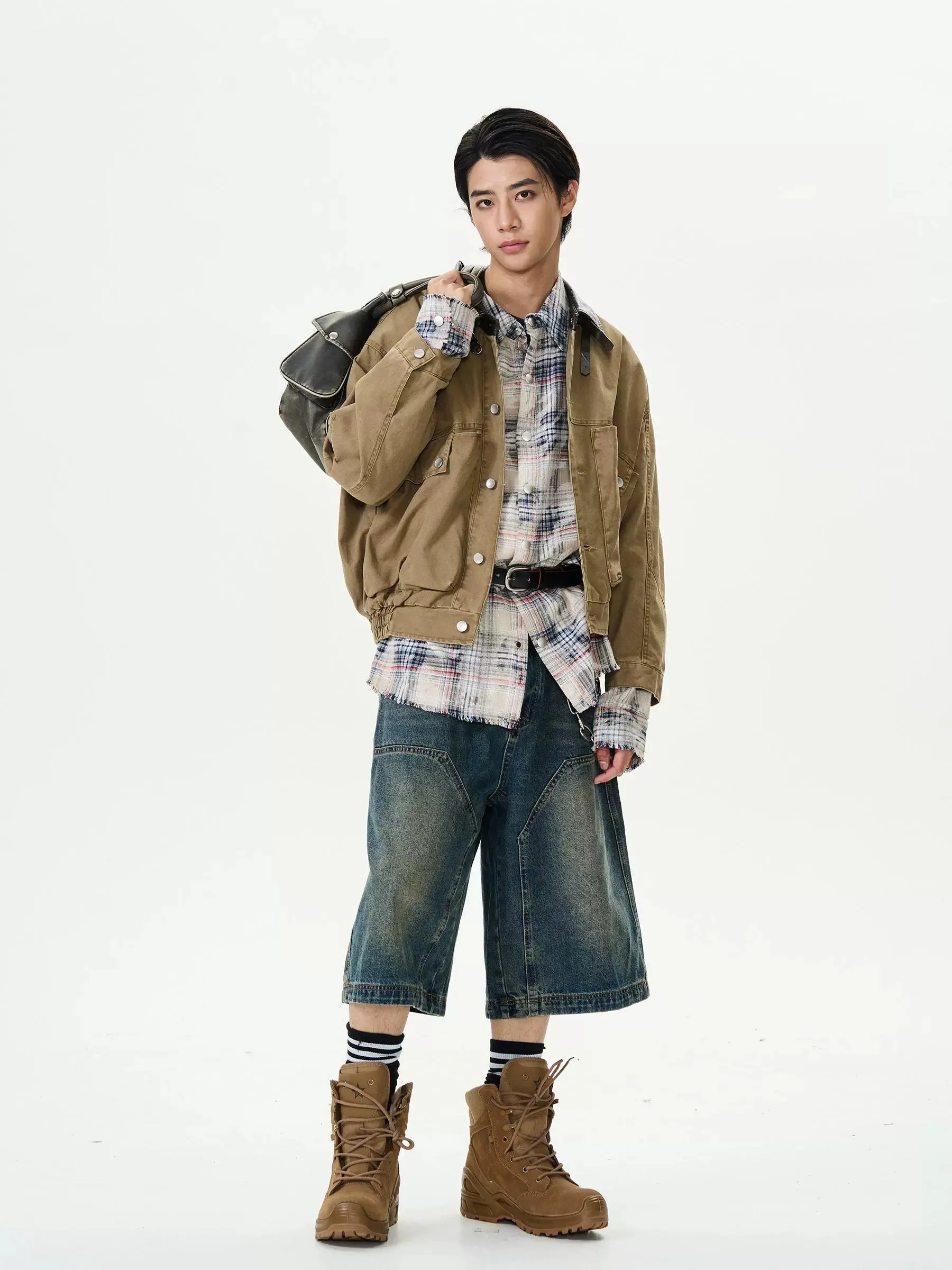 Khaki Zip-Up Jacket