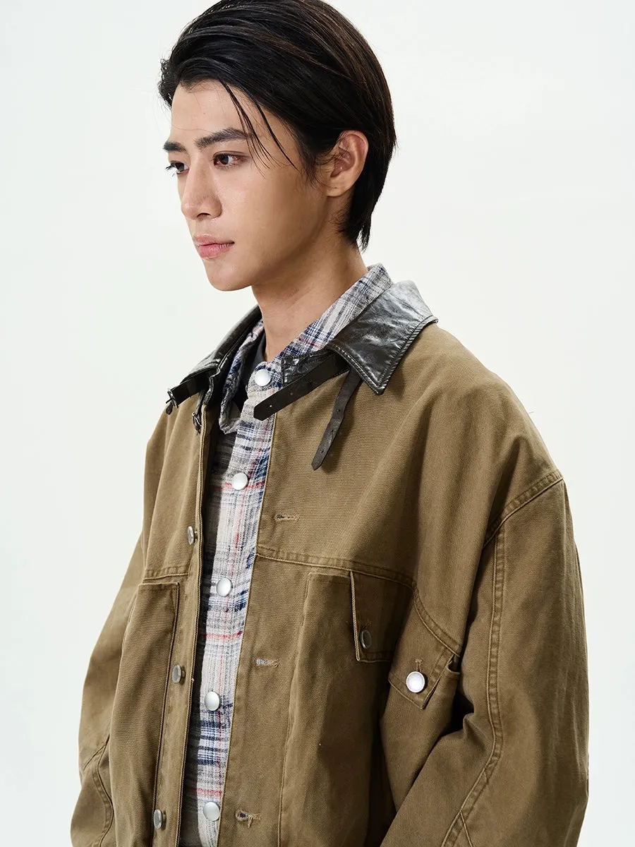 Khaki Zip-Up Jacket