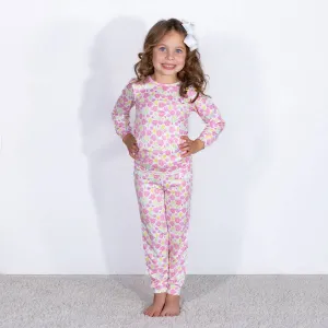 Kid's Tulip Fields Long Sleeve Pajamas