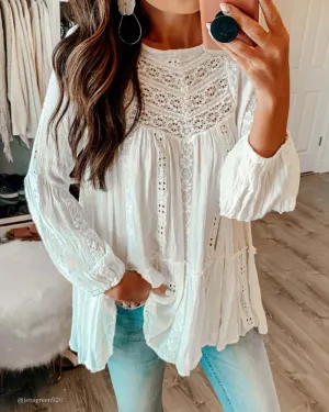Kiss Lace Tunic Top