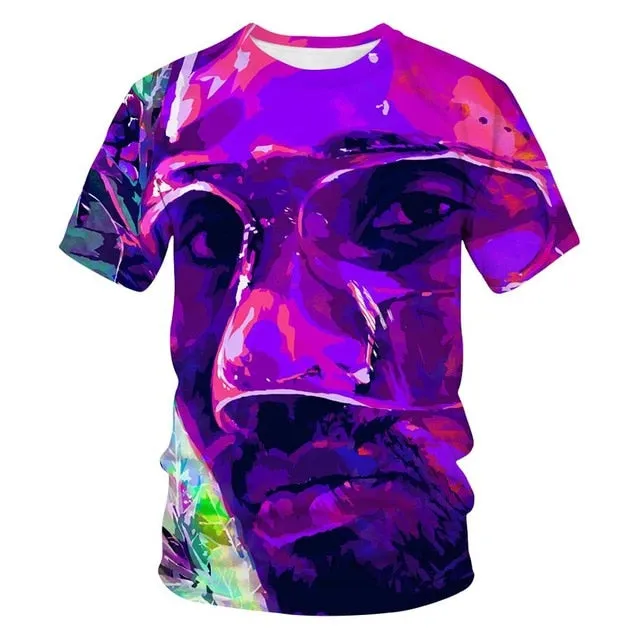 Kobe Bryant 3D printed short sleeved T-shirt