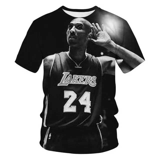 Kobe Bryant 3D printed short sleeved T-shirt