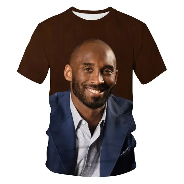 Kobe Bryant 3D printed short sleeved T-shirt