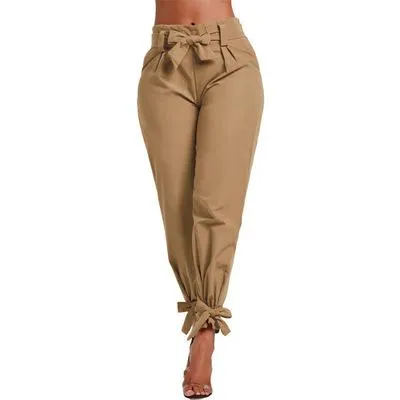 Ladies'casual Trousers Solid Color Waist-closing SlacksPants Fashionable Pants Plus Size