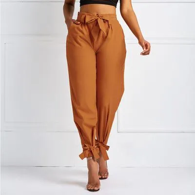 Ladies'casual Trousers Solid Color Waist-closing SlacksPants Fashionable Pants Plus Size