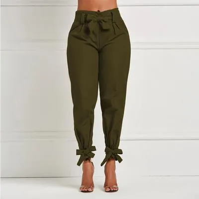 Ladies'casual Trousers Solid Color Waist-closing SlacksPants Fashionable Pants Plus Size