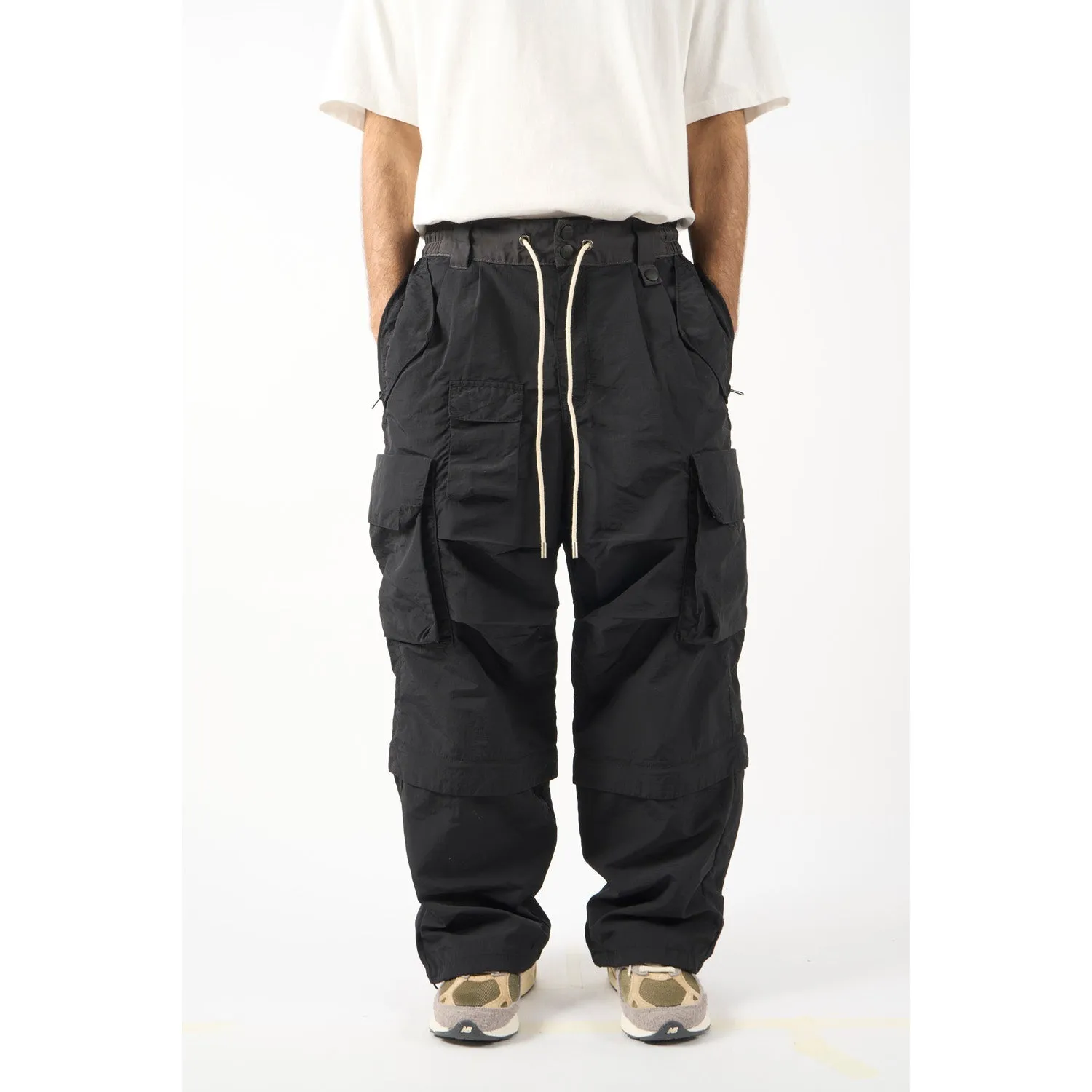 LAKH Adjustable Cargo Pants Black