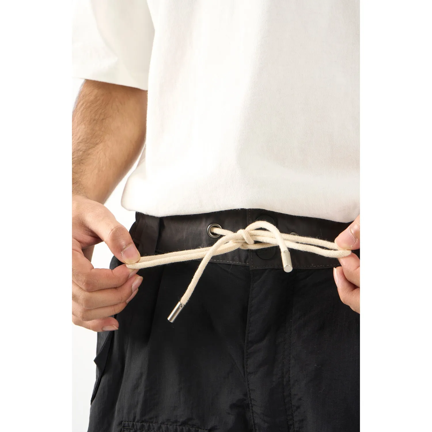 LAKH Adjustable Cargo Pants Black