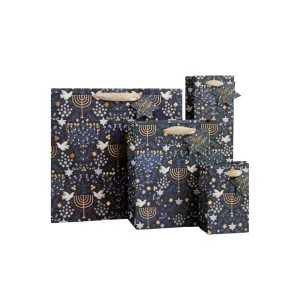 Laurel Menorah Medium Gift Bag