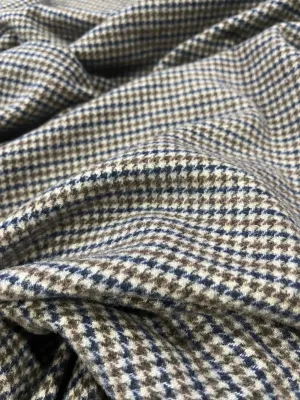 Lc Léon 018 wool pied de poule coat fabric