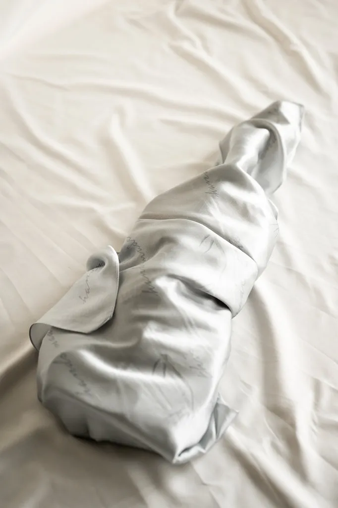 Leatherwood Silk Instrument Wrap - Pure Mulberry Silk Slate Grey