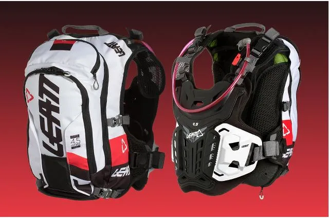 LEATT CHEST PROTECTOR GPX 4.5 HYDRA BLACK/WHITE - COMBO PRODUCT