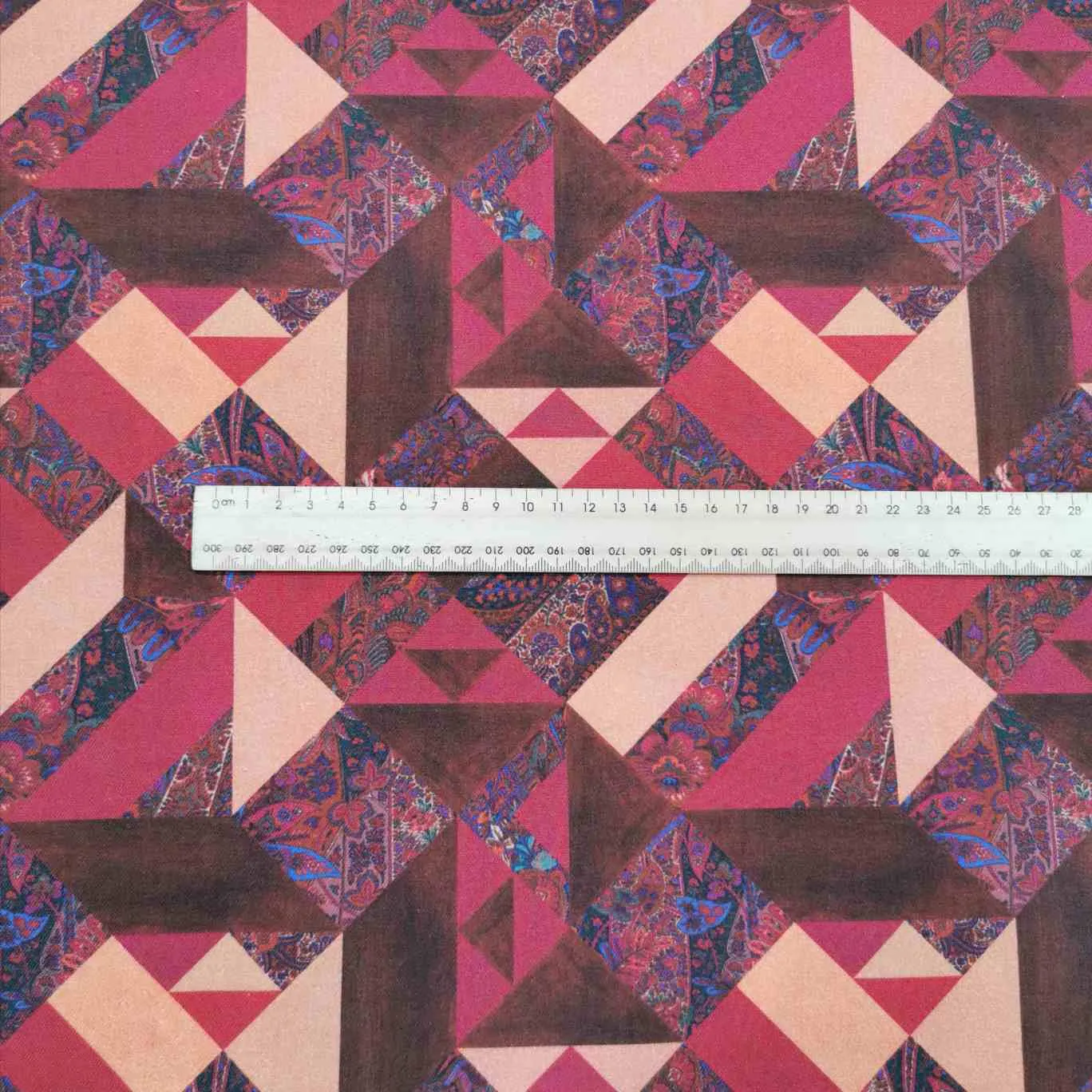 Liberty Lantana Cotton Wool Blend, Patchwork Paisley