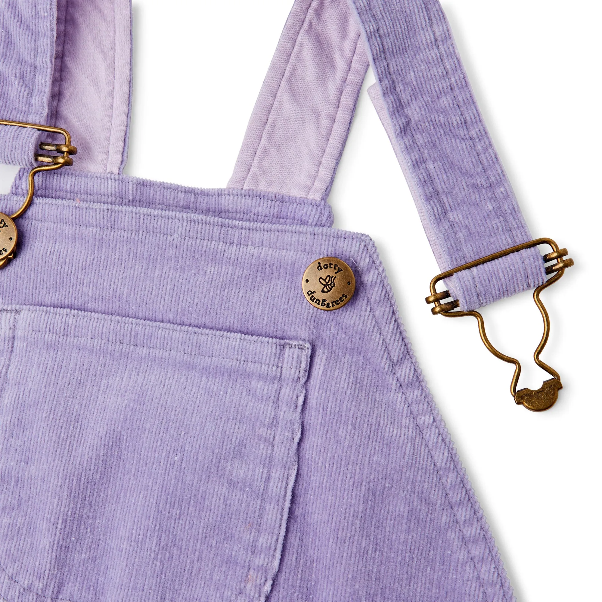 Lilac Corduroy Dungarees