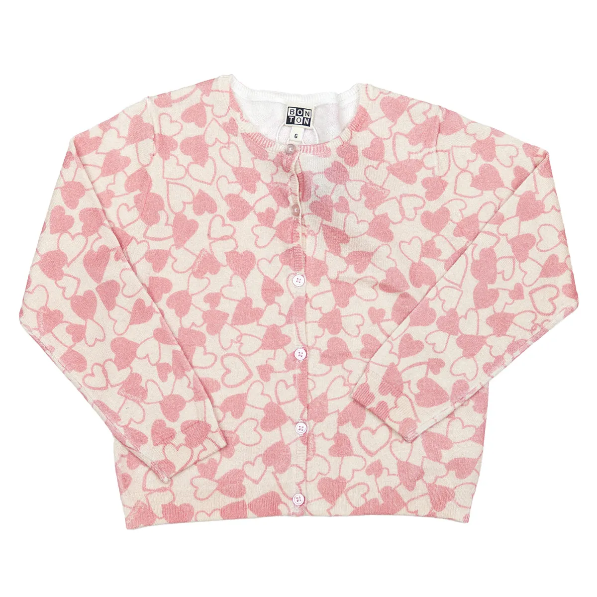 Lilou Heart Printed Cardigan