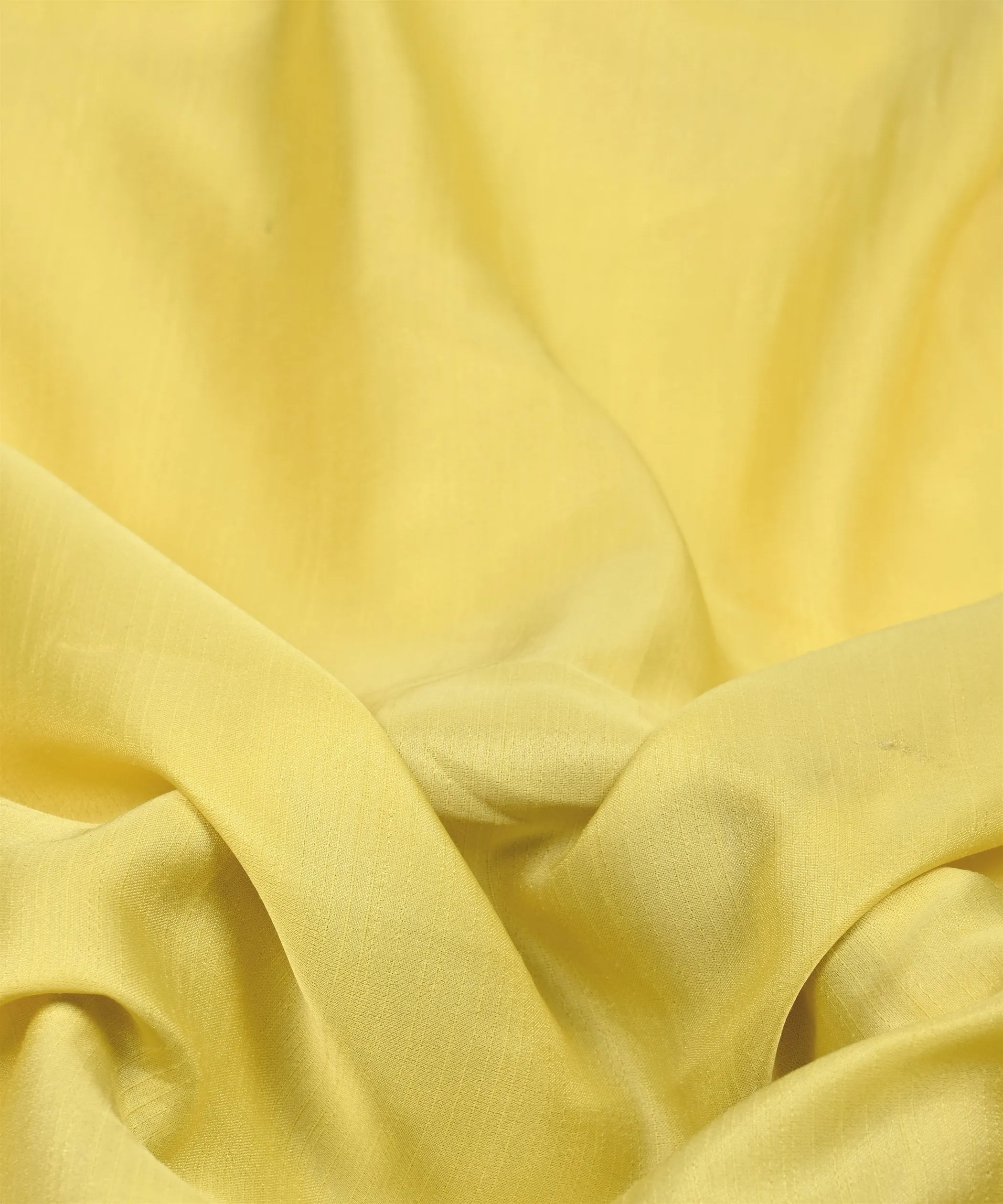 Lime Yellow Plain Satin Georgette Slub Fabric