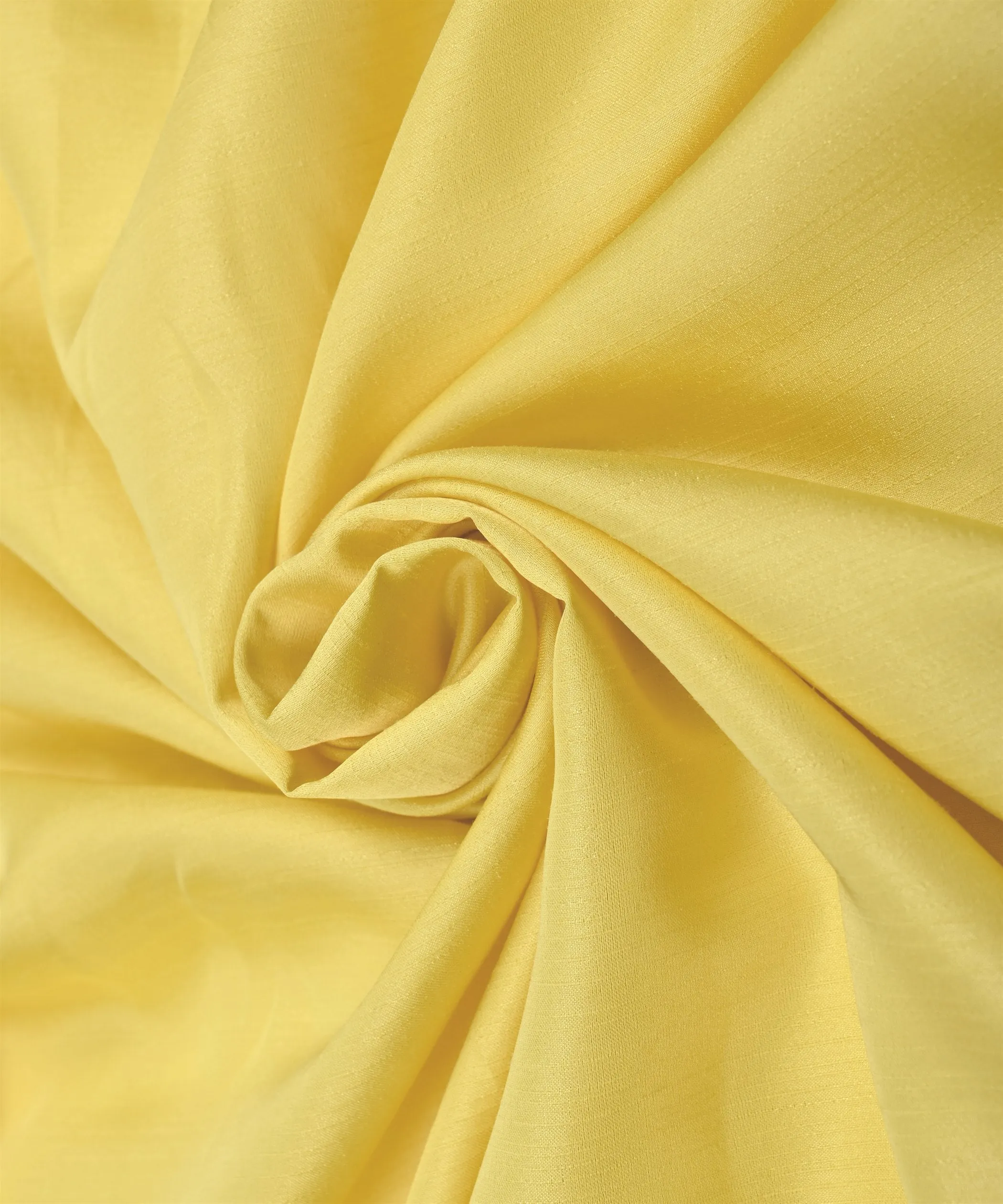 Lime Yellow Plain Satin Georgette Slub Fabric