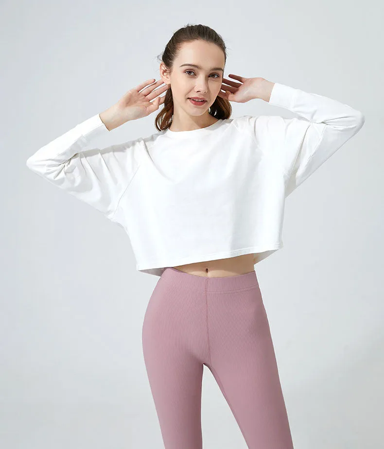 Long Sleeve Crop Yoga T-Shirt