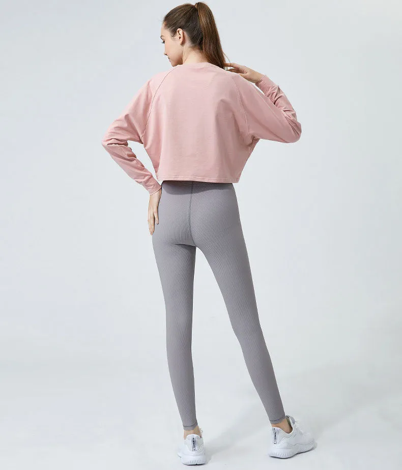Long Sleeve Crop Yoga T-Shirt