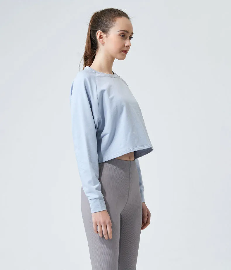 Long Sleeve Crop Yoga T-Shirt