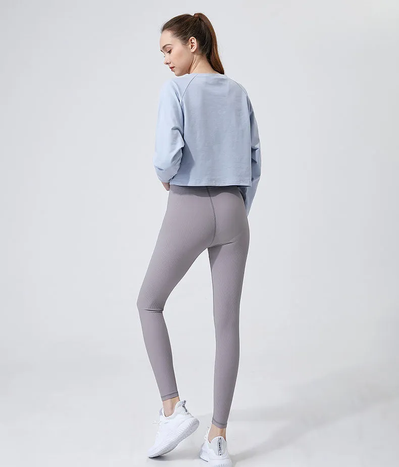Long Sleeve Crop Yoga T-Shirt