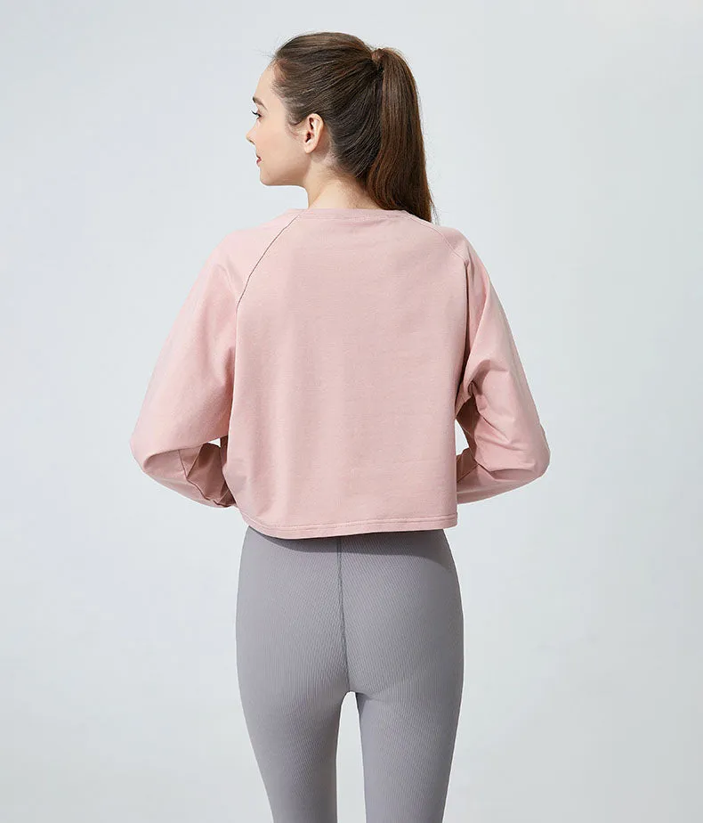 Long Sleeve Crop Yoga T-Shirt