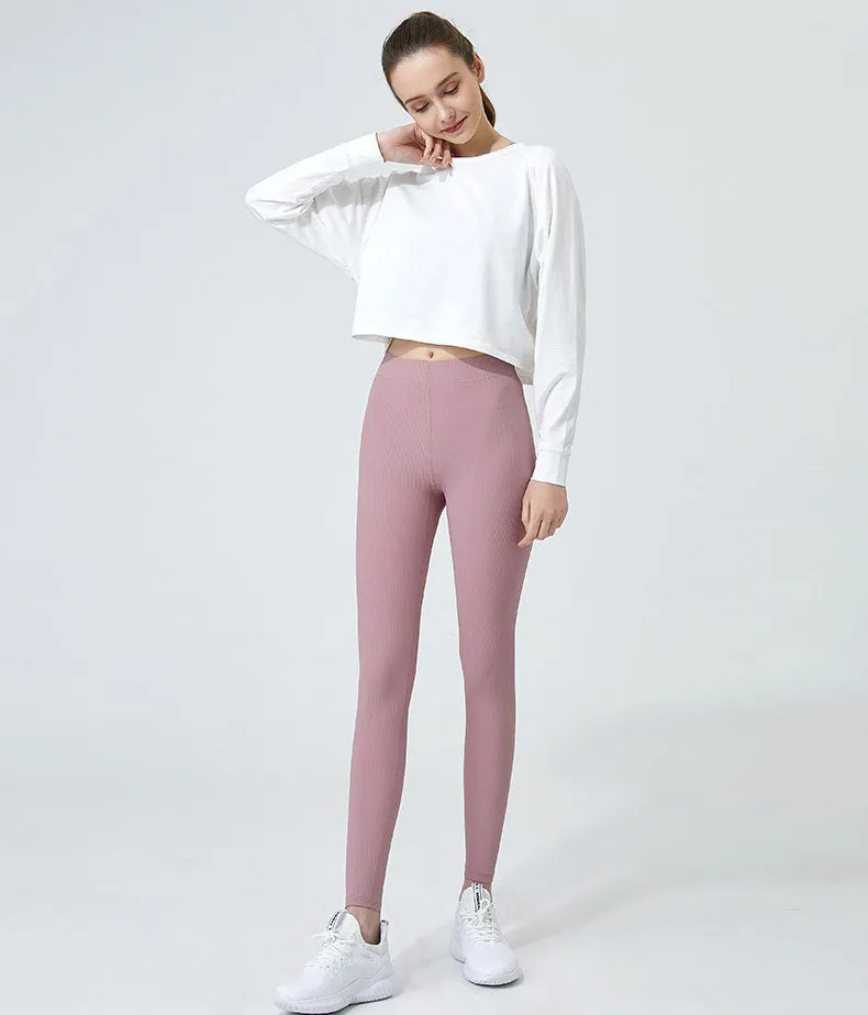 Long Sleeve Crop Yoga T-Shirt