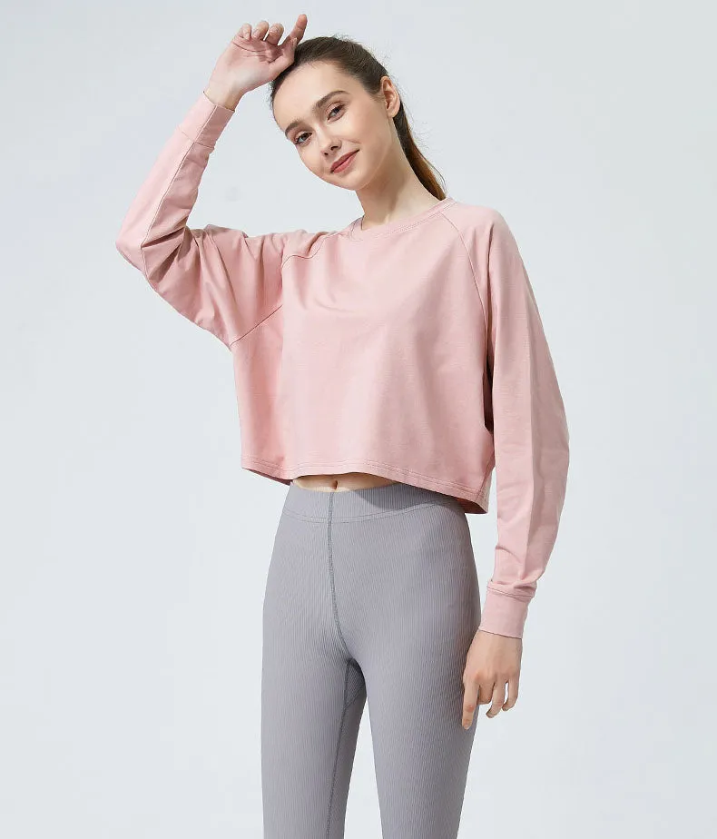 Long Sleeve Crop Yoga T-Shirt