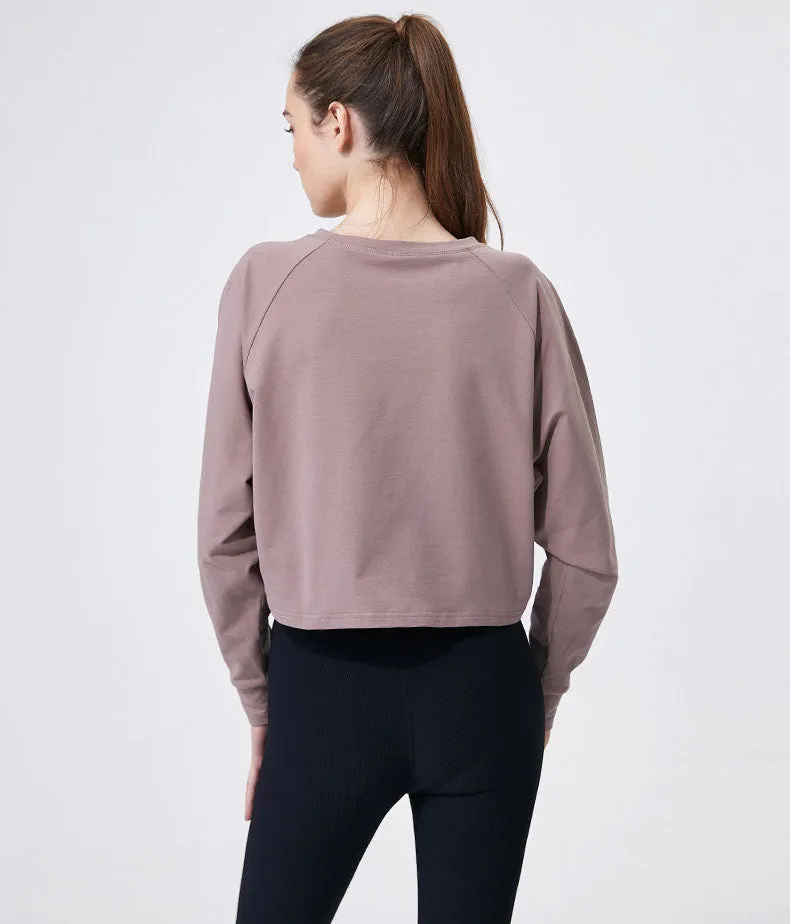 Long Sleeve Crop Yoga T-Shirt