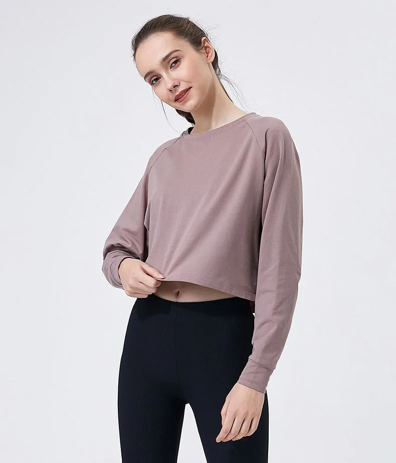 Long Sleeve Crop Yoga T-Shirt
